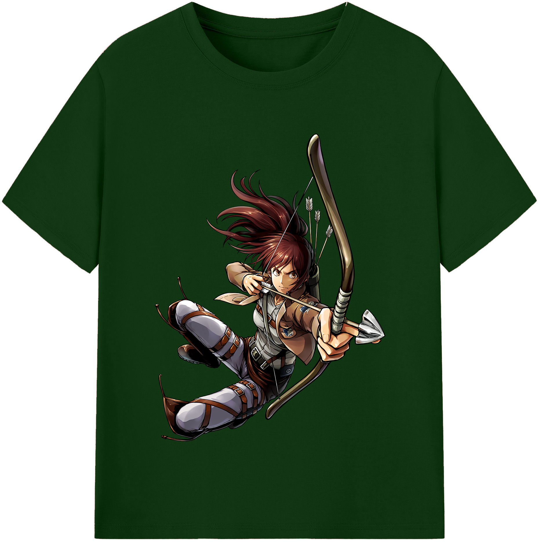 （画像用） 進撃の巨人 サシャ·ブラウス Attack on Titan Sasha Blaus 綿100％半袖Tシャツ（フロントプリント）
